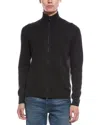 Bogner Dexter Wool & Cashmere-blend Mock Cardigan In Black