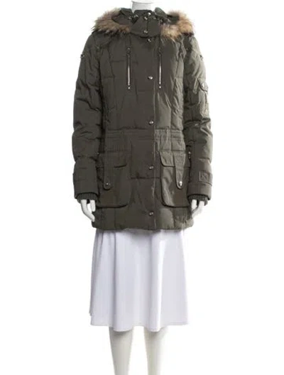 Pre-owned Bogner Down Coat In Green