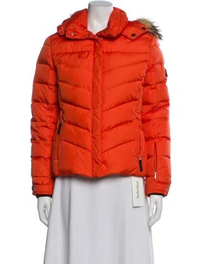 Pre-owned Bogner Down Coat In Orange