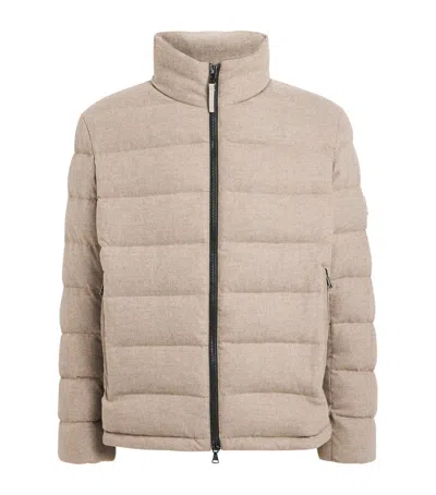 Bogner Down Hugh Quilted Jacket In Neutral