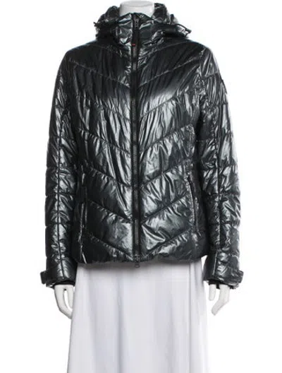 Pre-owned Bogner Down Jacket In Grey/metallic