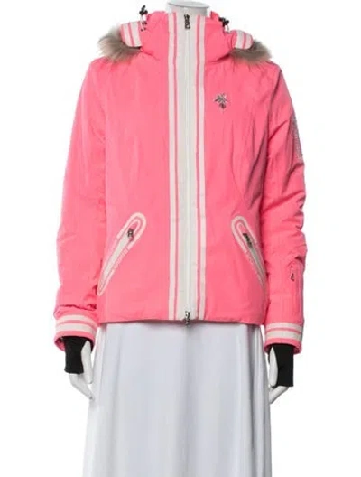 Pre-owned Bogner Down Jacket In Grey/pink/white