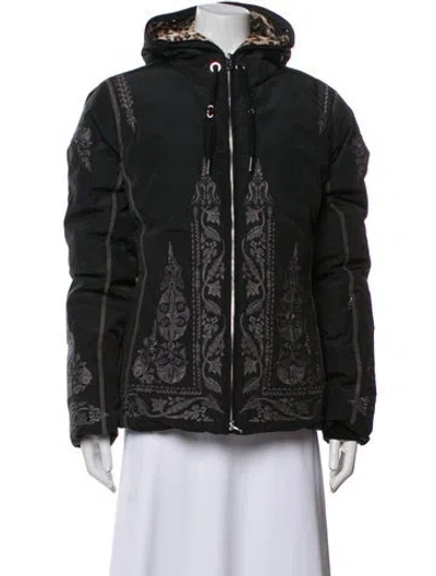 Pre-owned Bogner Down Printed Down Jacket In Black