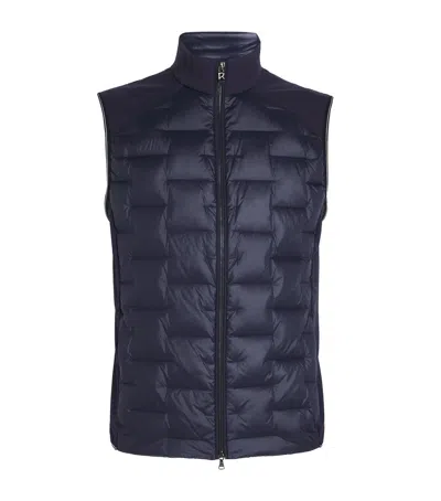 Bogner Down Quilted Dallin Gilet In Navy