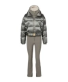 Bogner Down Ski Suit And Jacket Set In Gray