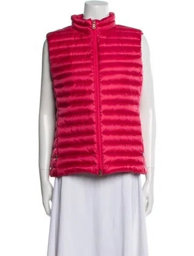 Pre-owned Bogner Down Vest W/ Tags In Red