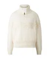Bogner Elana Half Zip Knit Sweater In White