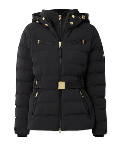 Bogner Ellya Belted Layered Quilted Ski Jacket In Black