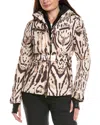Bogner Ellya Leopard-print Belted Ski Jacket In Brown