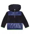 Bogner Elmas Paneled Teddy Hoodie In Blue