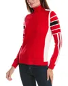 Bogner Esra Striped Wool Sweater In Red
