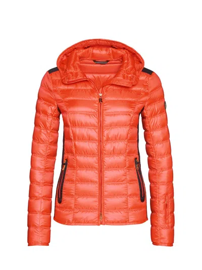 Bogner Fabia-d Coat In Neon Watermelon In Orange