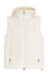 Bogner Falka Teddy Down Ski Vest In Ivory