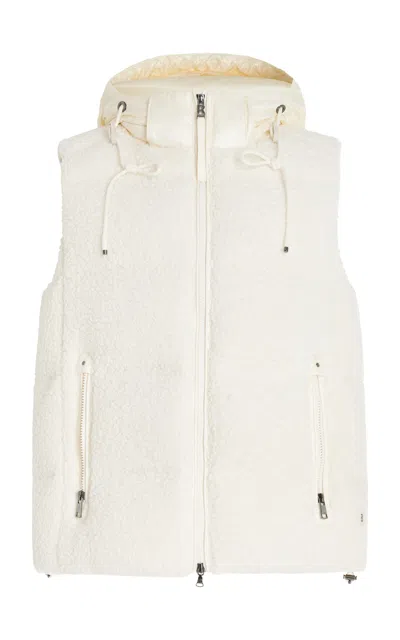 Bogner Falka Teddy Down Ski Vest In Ivory