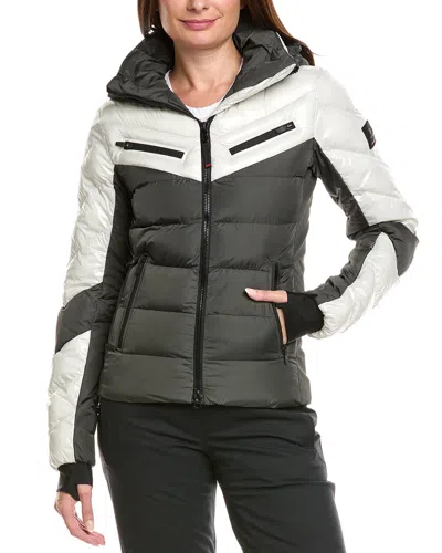 Bogner Farina 3 Ski Jacket In Light Chalk