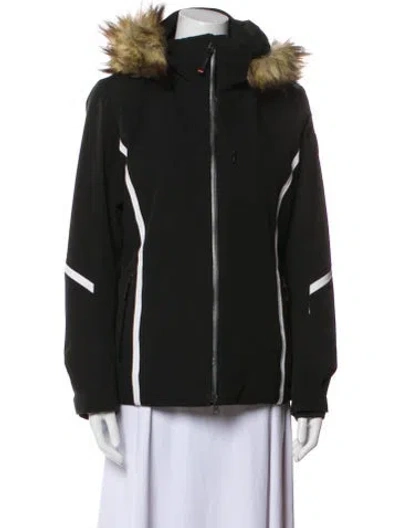 Pre-owned Bogner Faux Fur Coat In Black