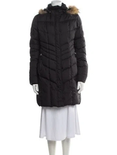 Pre-owned Bogner Faux Fur Coat In Gray