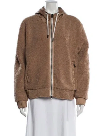 Pre-owned Bogner Faux Fur Jacket In Brown