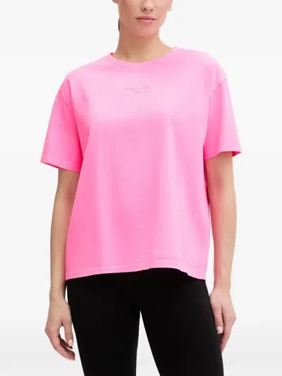 Bogner Fire+ice Cara Logo-embroidered T-shirt In Yellow