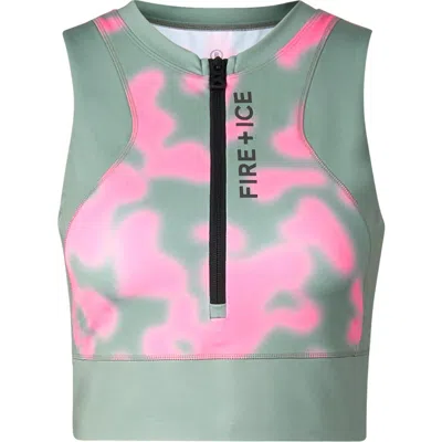 Bogner Fire + Ice Celeste Functional Top In Green