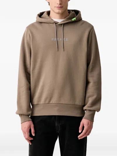 Bogner Fire+ice Covell Logo-print Drawstring Hoodie In Brown