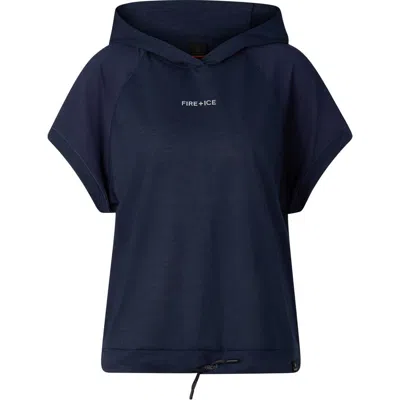 Bogner Fire + Ice Damia Hoodie Shirt In Navy Blue