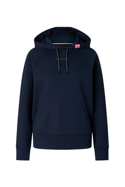 Bogner Fire + Ice Hoodie Nala In Navy Blue