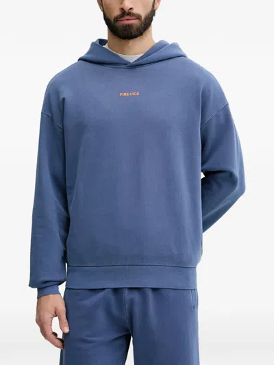 Bogner Fire+ice Ilay Logo-print Hoodie In Blue