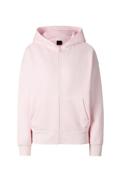 Bogner Fire + Ice Ilona Cotton Hoodie Jersey Jacket In Pink