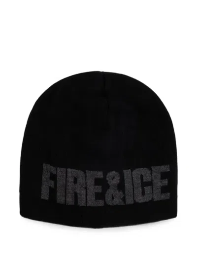 Bogner Fire+ice Jamie Logo-intarsia Beanie Hat In Black