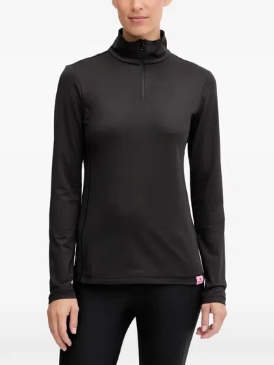 Bogner Fire+ice Margo Half-zip T-shirt In Black
