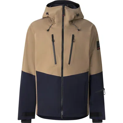 Bogner Fire + Ice Piaro Ski Jacket In Taupe/navy
