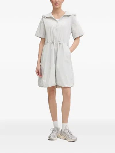 Bogner Fire+ice Ronny Hooded Mini Dress In Gray
