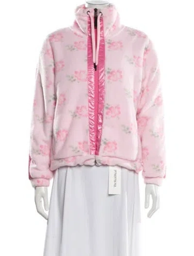 Pre-owned Bogner Fire + Ice X Loveshackfancy Floral Print Jacket In Pink