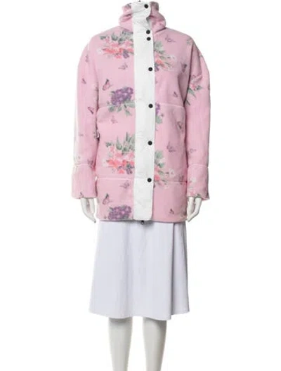 Pre-owned Bogner Fire + Ice X Loveshackfancy Floral Print Jacket In Pink