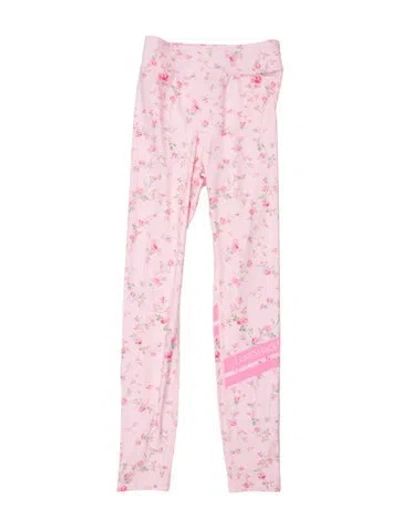 Pre-owned Bogner Fire + Ice X Loveshackfancy Floral Print Pants In Pink