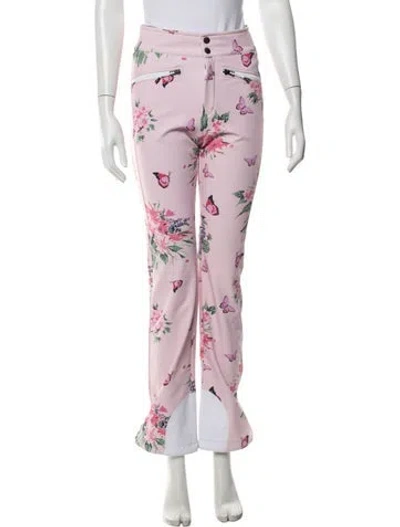 Pre-owned Bogner Fire + Ice X Loveshackfancy Floral Print Pants In Pink