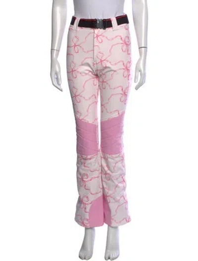 Pre-owned Bogner Fire + Ice X Loveshackfancy Floral Print Ski Pants In Pink