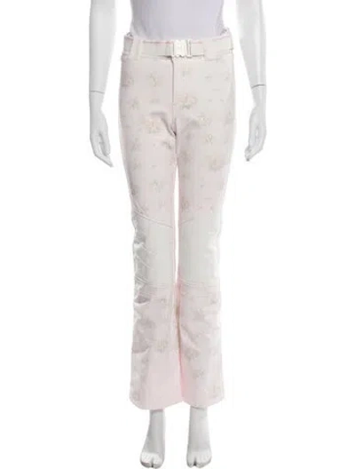 Pre-owned Bogner Fire + Ice X Loveshackfancy Floral Print Wide Leg Pants In Pink