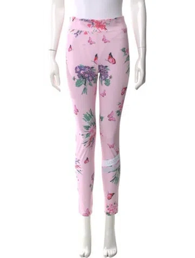 Pre-owned Bogner Fire + Ice X Loveshackfancy Printed Skinny Leg Pants W/ Tags In Purple