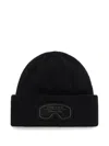 Bogner Fire+ice Zaida Logo-patch Beanie In Black