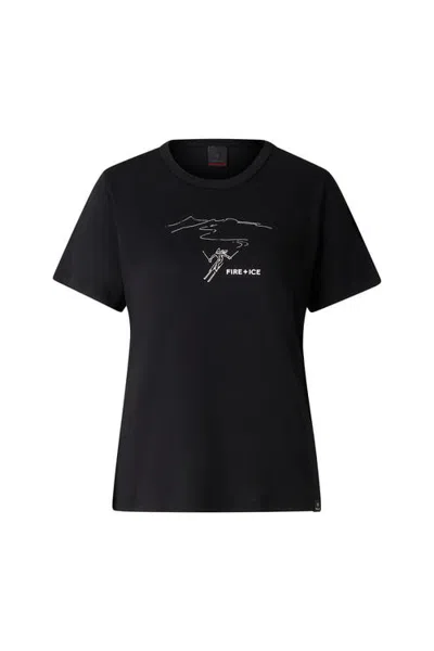 Bogner Fire + Ice Zyssa Cotton T-shirt In Black