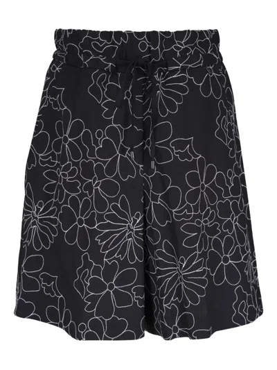 Bogner Floral-embroidered Shorts
