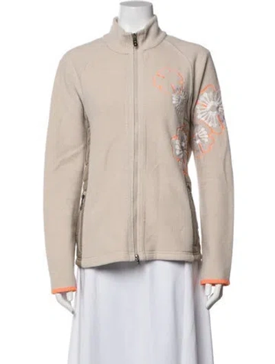 Pre-owned Bogner Floral Print Jacket In Clear/neutrals