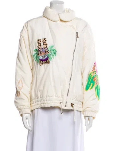 Pre-owned Bogner Floral Print Jacket In Neutral