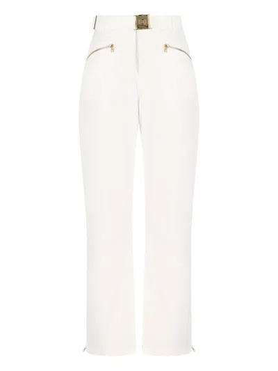Bogner Fraenzi Ski Straight-leg Trousers In White