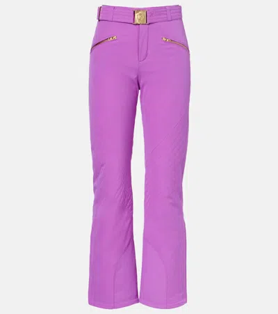 Bogner Franzi Belted Ski Pants In Purple