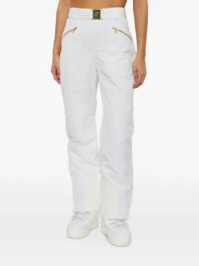 Bogner Franzi-t Belted Stretch-fabric Flared Ski Pants In White