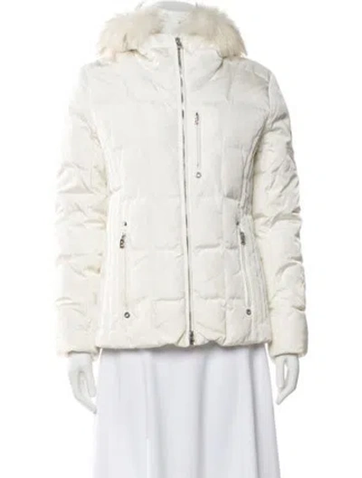 Pre-owned Bogner Fur Jacket In White