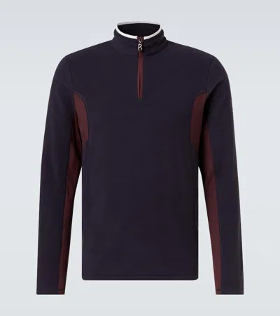 Bogner Giacomo Fleece Sweater In Blue